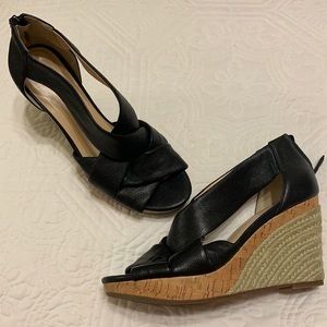 Like new Cole Haan Black Wedges